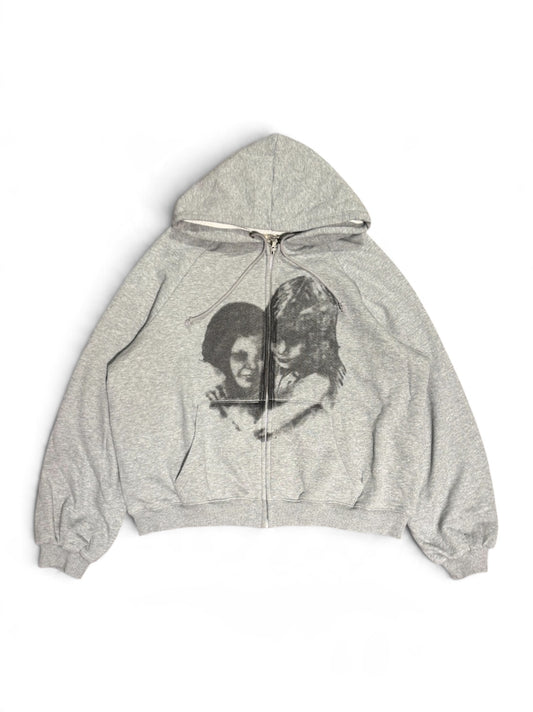 【BASKETCASE  - バスケットケース】EMBRACE THERMAL LINED ZIP / HEATHER GRAY (フーディ/グレー)