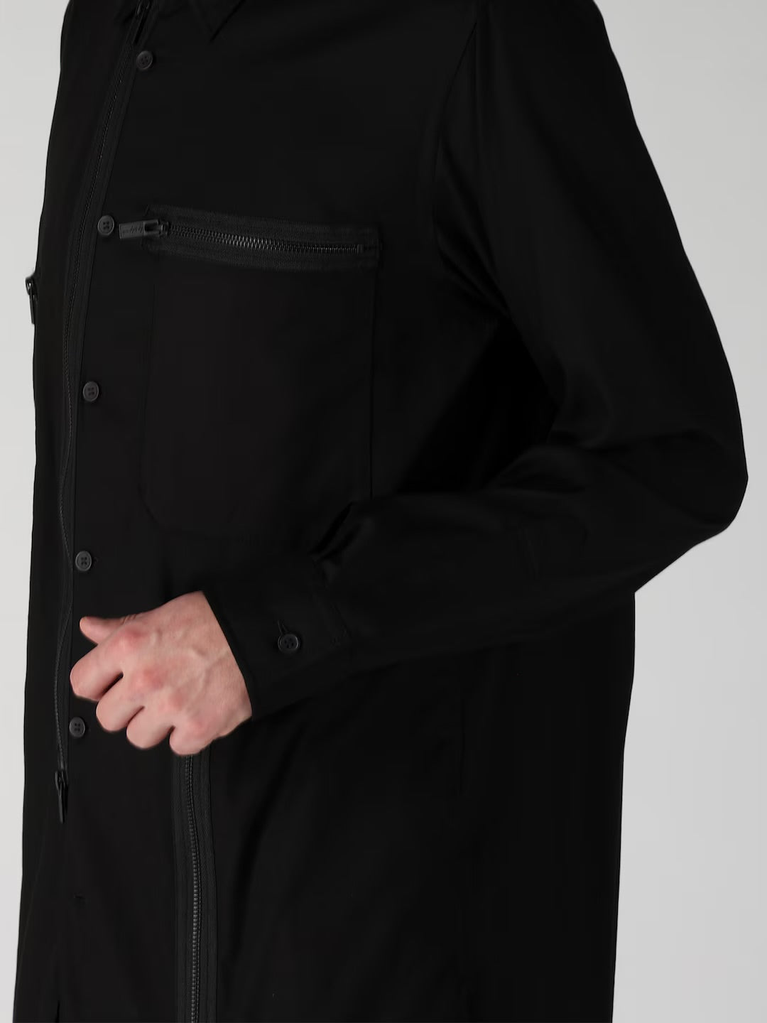 【Y's for men - ワイズフォーメン】REMAKE SHIRT TYPE 4 / BLACK (ジャケット/ブラック)