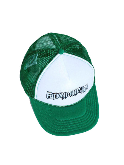 【Fucking Awesome- ファッキングオーサム】Scanner Warp Stamp Trucker Hat /  Kelly Green（帽子/グリーン)