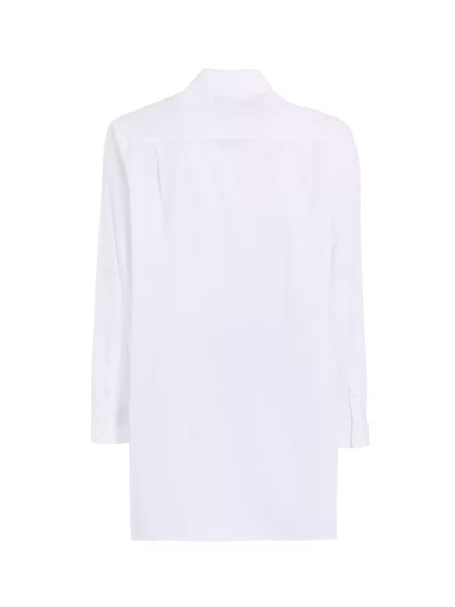 【Y's for men-ワイズフォーメン】100/2 BROAD SHIRT WITH FRONT LEFT LAYER(シャツ/ホワイト)