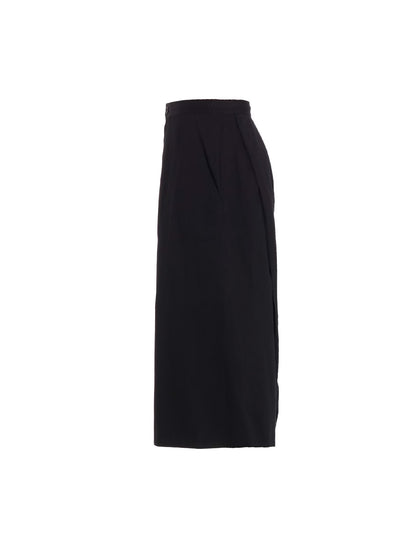【Y's - ワイズ】Y's BORN PRODUCT COTTON TWILL SAROUEL WITH CLOTH  /BLACK(パンツ/ブラック)