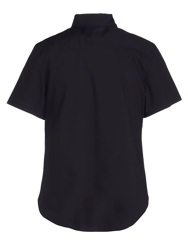 【Ground Y - グラウンドワイ】COTTON POLYESTER SHIRT CROSS SHORT SLEEVE SHIRT(シャツ/ブラック)