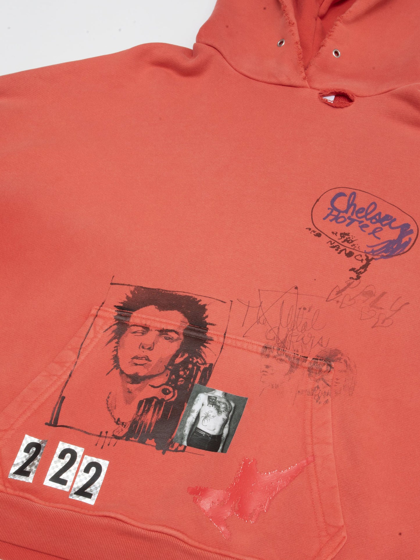 【PALY HOLLYWOOD - パリーハリウッド】CHELSEay HOTEL HOODIE / RED(フーディー/レッド)