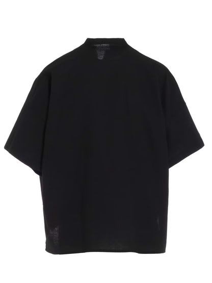 【Y's - ワイズ】Y's BORN PRODUT THIN COTTON TWILL HALF SLEEVE BOX SHIRT /BLACK(シャツ/ブラック)