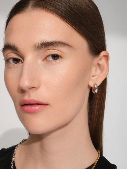 【TOM WOOD - トムウッド】Chunky Hoops Small (ピアス/シルバー)