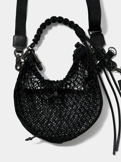 【beautiful people - ビューティフルピープル】over engineering strap / BLACK（バッグ/ブラック)