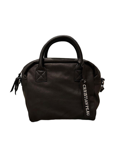 【Christian Peau - クリスチャンポー】06456-1 CP with shoulder "Cow Leather"/ BLACK(バッグ/ブラック)