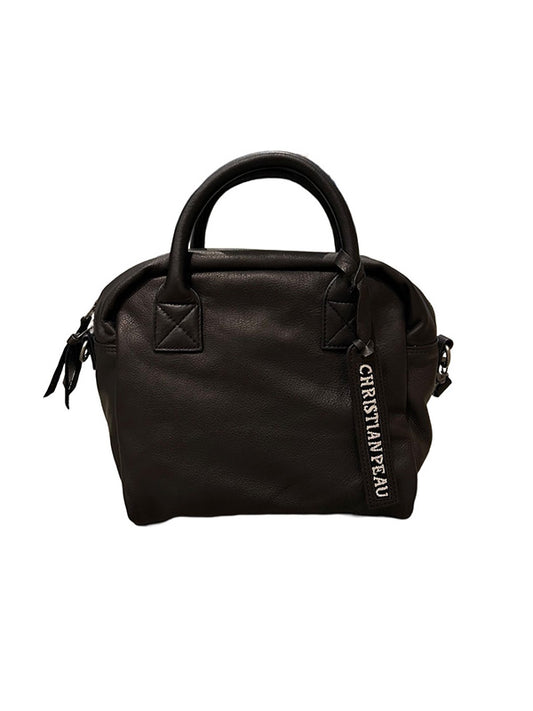 【Christian Peau - クリスチャンポー】06456-1 CP with shoulder "Cow Leather"/ BLACK(バッグ/ブラック)
