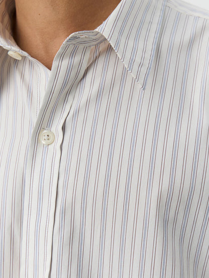 【mfpen - エムエフペン】EVENING SHIRT / OFF WHITE BUSINESS STRIPE (シャツ/ビジネスストライプ)