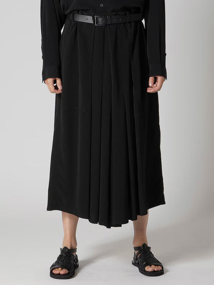 【Yohji Yamamoto POUR HOMME - ヨウジヤマモト プールオム】TA TUXEDO HAKAMA PANTS（パンツ/ブラック)