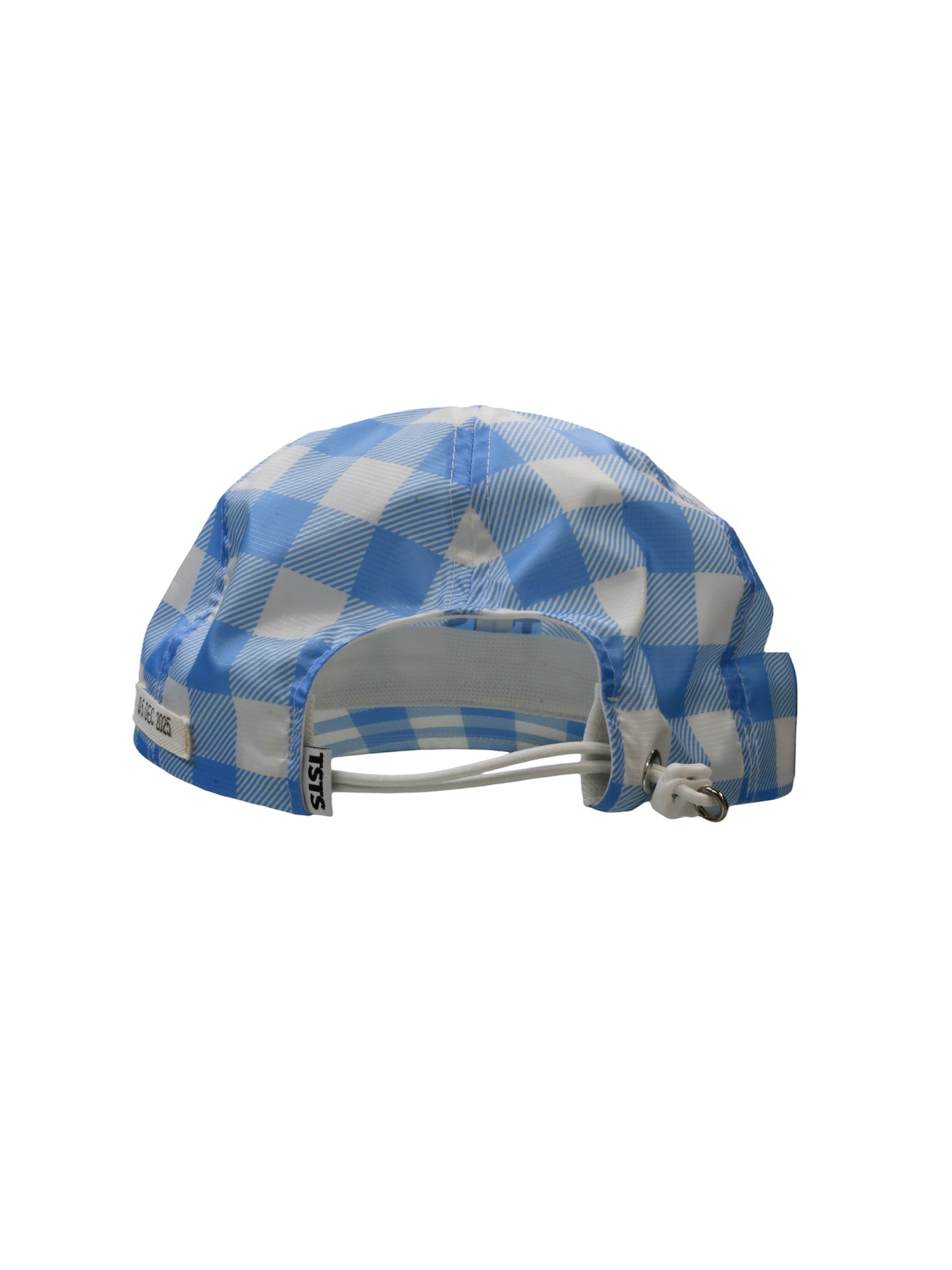 【TSTS -ティーエスティーエス】RECYCLED POLYESTER DRAWSTRING CAP / BLUE CHECK (キャップ/ブルーチェック)