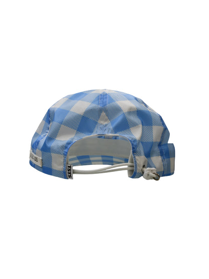 【TSTS -ティーエスティーエス】RECYCLED POLYESTER DRAWSTRING CAP / BLUE CHECK (キャップ/ブルーチェック)