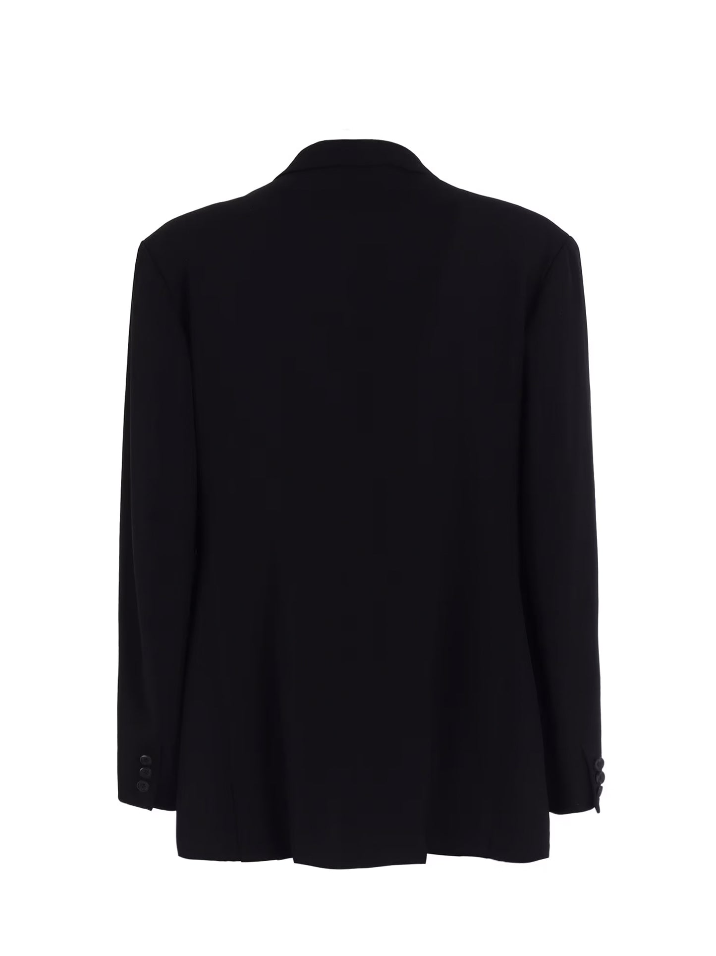【Y's for men-ワイズフォーメン】WOOL GABARDINE JACKET WITH A RIGHT LAPEL TAB(ジャケット/ブラック)