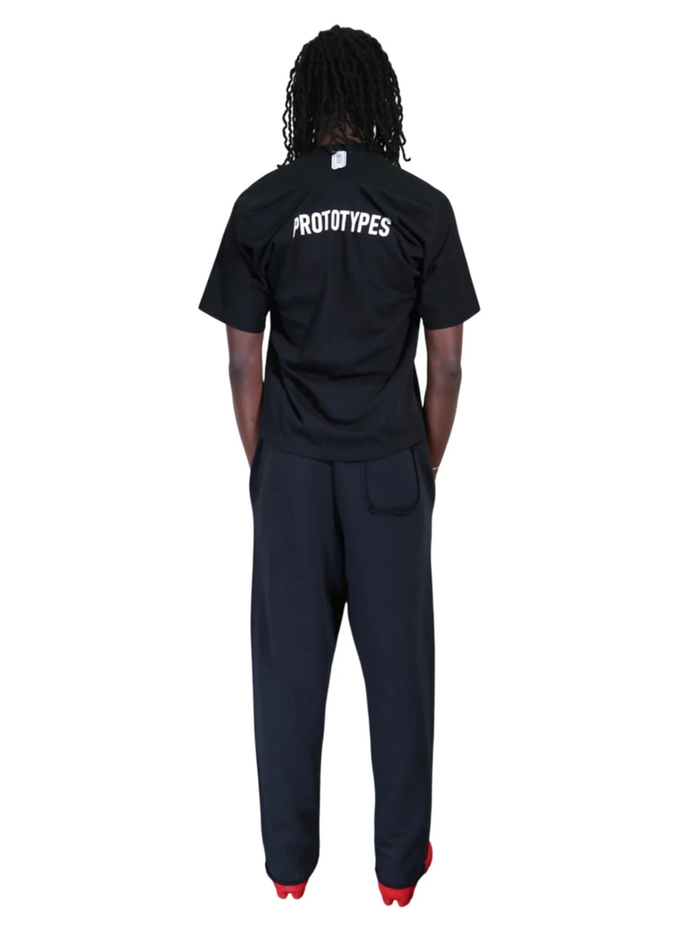 【prototypes - プロトタイプス】MOVED NECKLINE TEE (Tシャツ/BLACK)