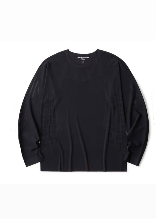【White Mountaineering - ホワイトマウンテニアリング】Wair LONG SLEEVE PULLOVER / BLACK (プルオーバー/ブラック)