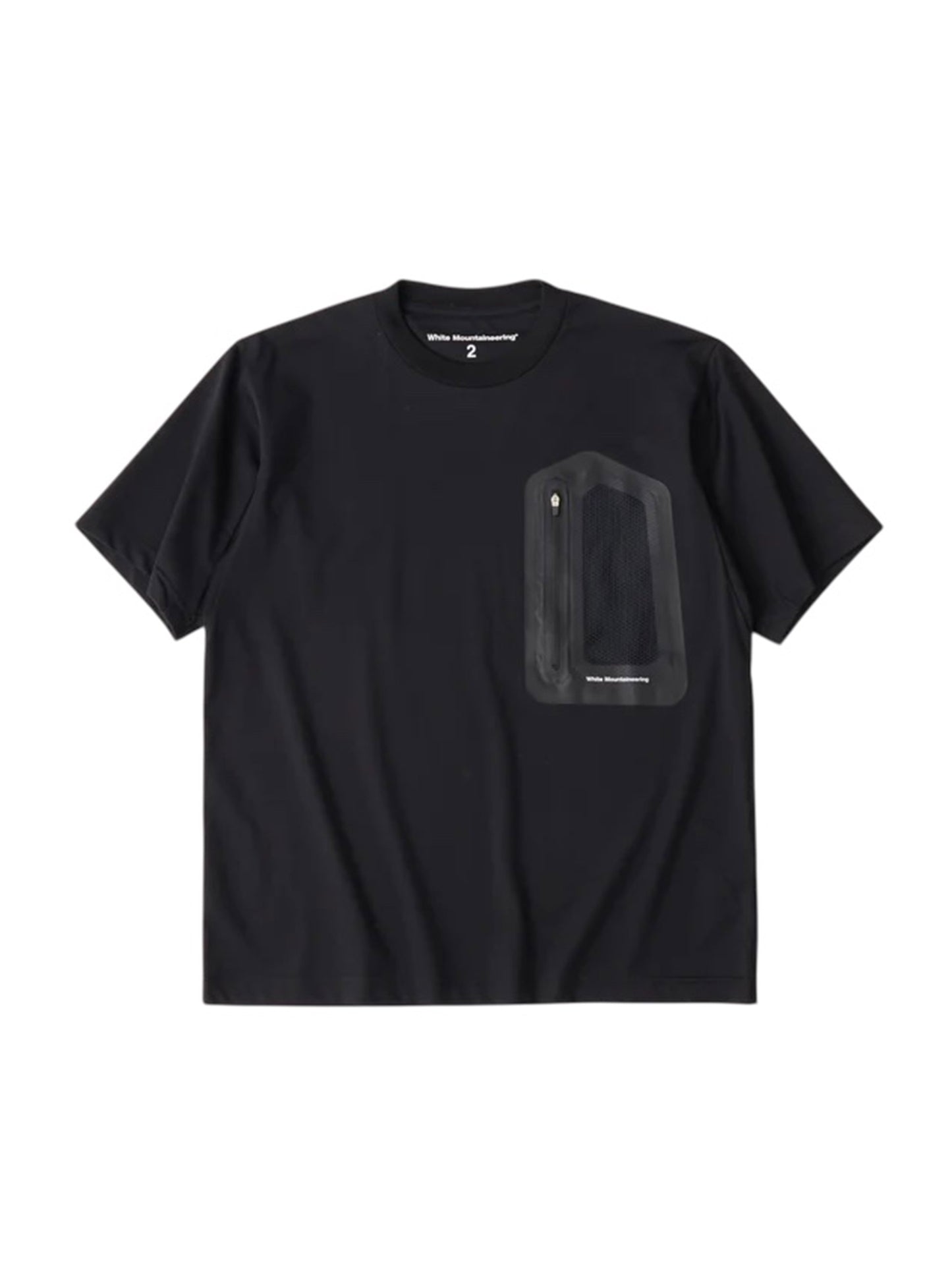 【White Mountaineering - ホワイトマウンテニアリング】ZIP POCKET T-SHIRT / BLACK (Tシャツ/ブラック)