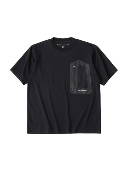 【White Mountaineering - ホワイトマウンテニアリング】ZIP POCKET T-SHIRT / BLACK (Tシャツ/ブラック)