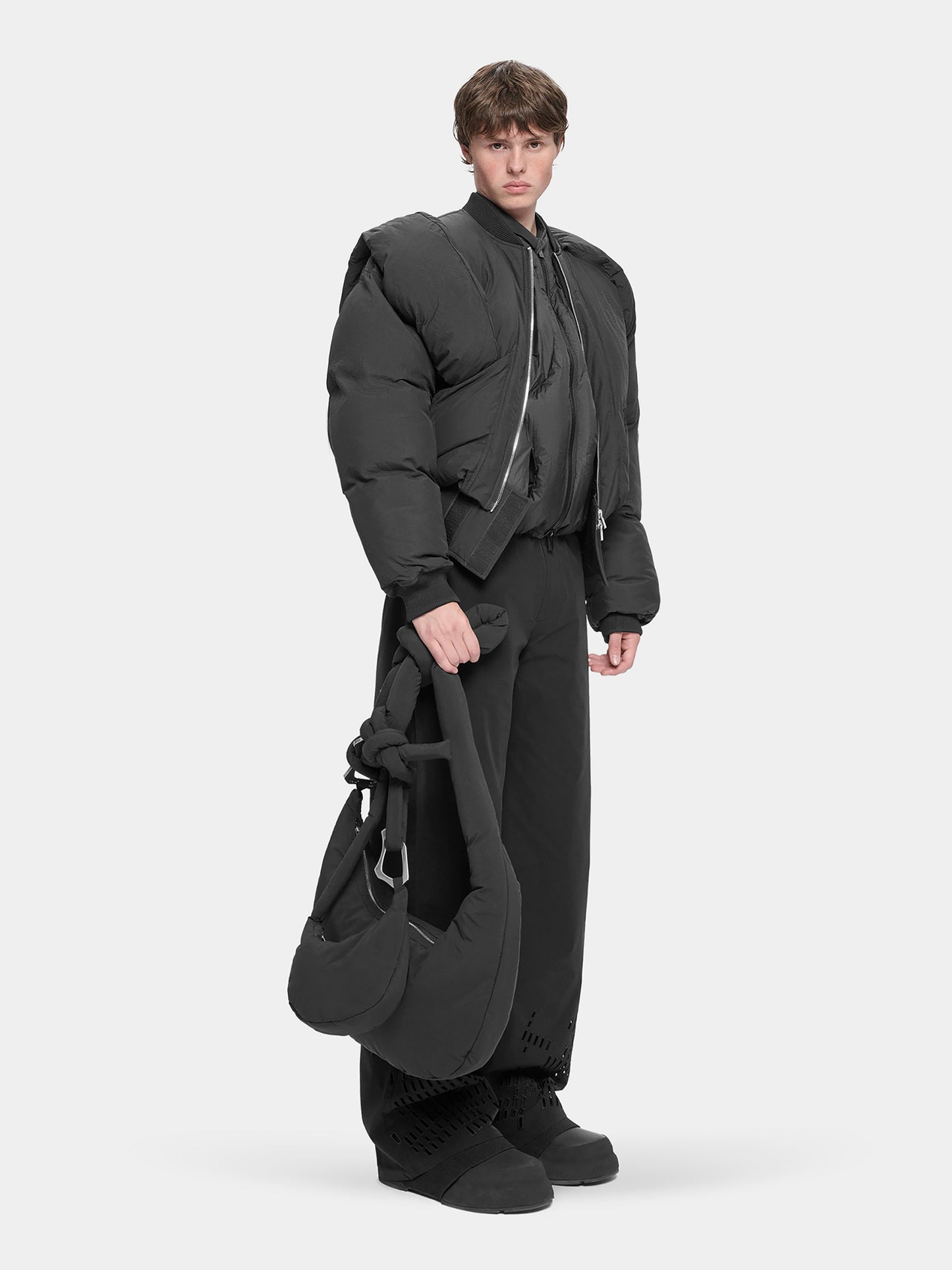 【HELIOT EMIL  - エリオットエミル】ALTAIR BOMBER JACKET / BLACK (ダウンジャケット/ブラック)