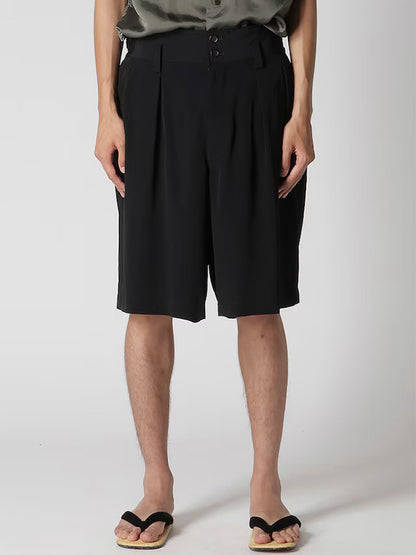 【Y's for men-ワイズフォーメン】TA TUXEDO SHORT PANTS (ショートパンツ/ブラック)