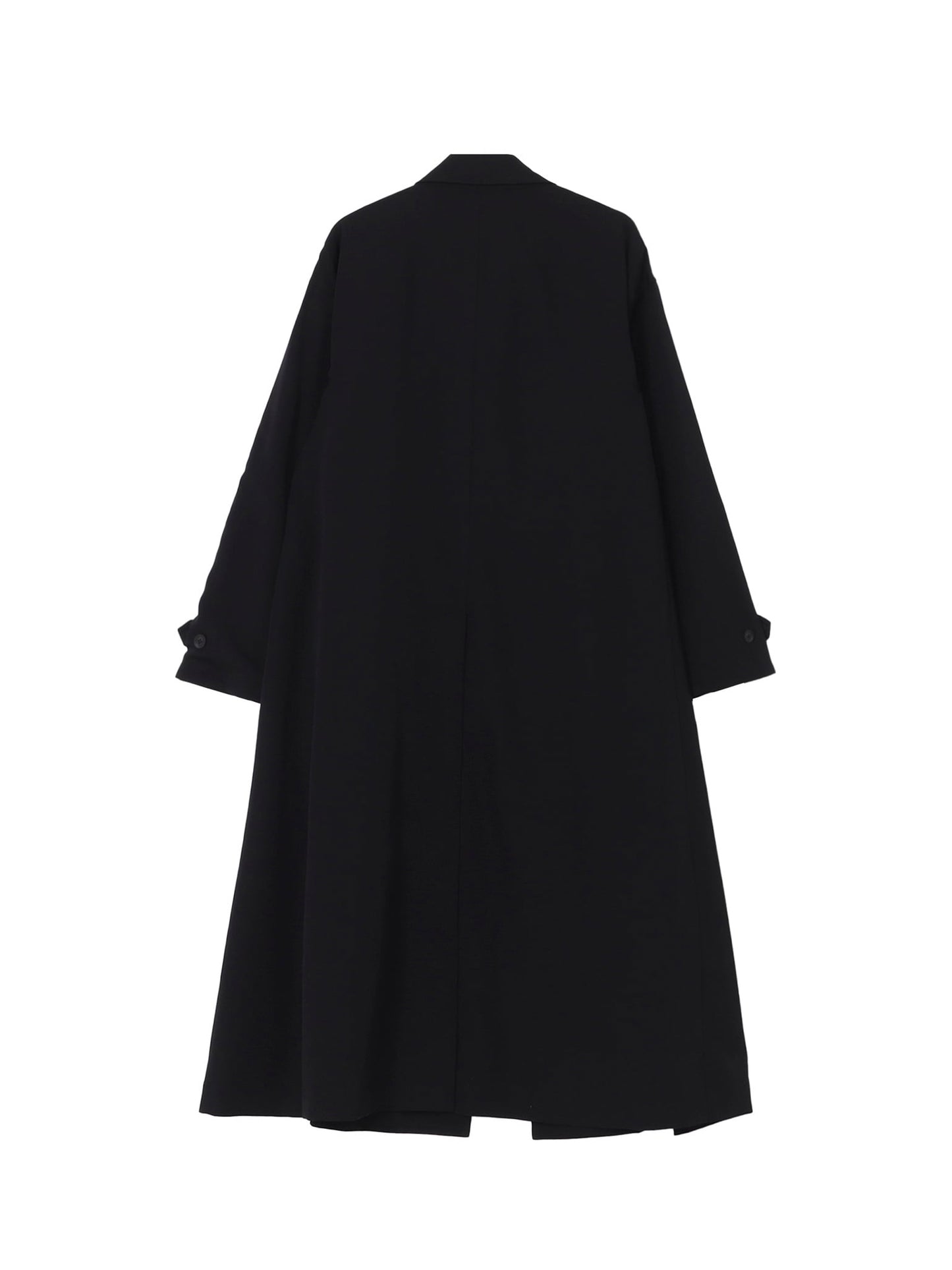 【Yohji Yamamoto POUR HOMME - ヨウジヤマモト プールオム】WOOL GABARDINE DESIGNED SLEEVE COAT（コート/ブラック)