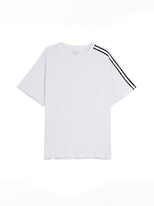 【Y-3 -ワイスリー】Y-3 RAW EDGE 3 STRIPES SHORT SLEEVE TEE / WHITE(Tシャツ/ホワイト)