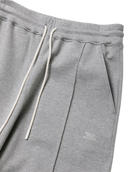 【beautiful people - ビューティフルピープル】compact doublejersey straight pants / GRAY（スウェットパンツ/グレー)