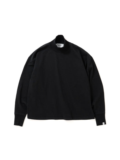 【Perfect ribs® - パーフェクトリブス】Hi-Neck T Shirts / Black(Tシャツ/ブラック)