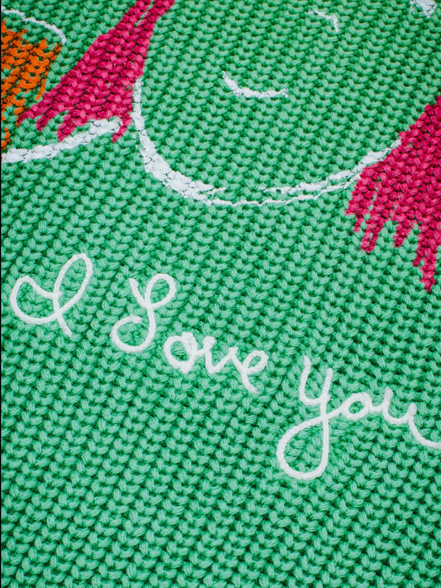 【Fucking Awesome- ファッキングオーサム】I LOVE YOU OVERDYED SWEATER / GREEN（セーター/グリーン)