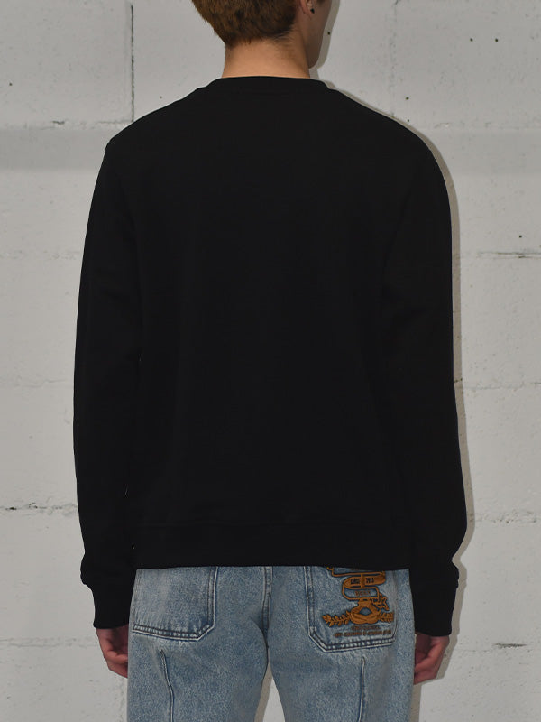 30%OFF【Walter Van Beirendonck- ウォルターヴァンベイレンドンク】STOP SWEATER / BLACK (スウェットシャツ/ブラック)