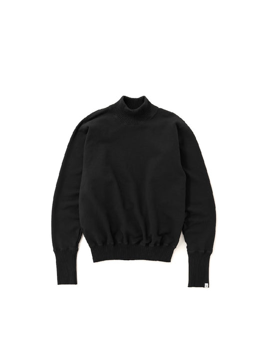 【Perfect ribs® - パーフェクトリブス】Turtle Neck Sweat Shirts / Black(タートルネックスウェットシャツ/ブラック)