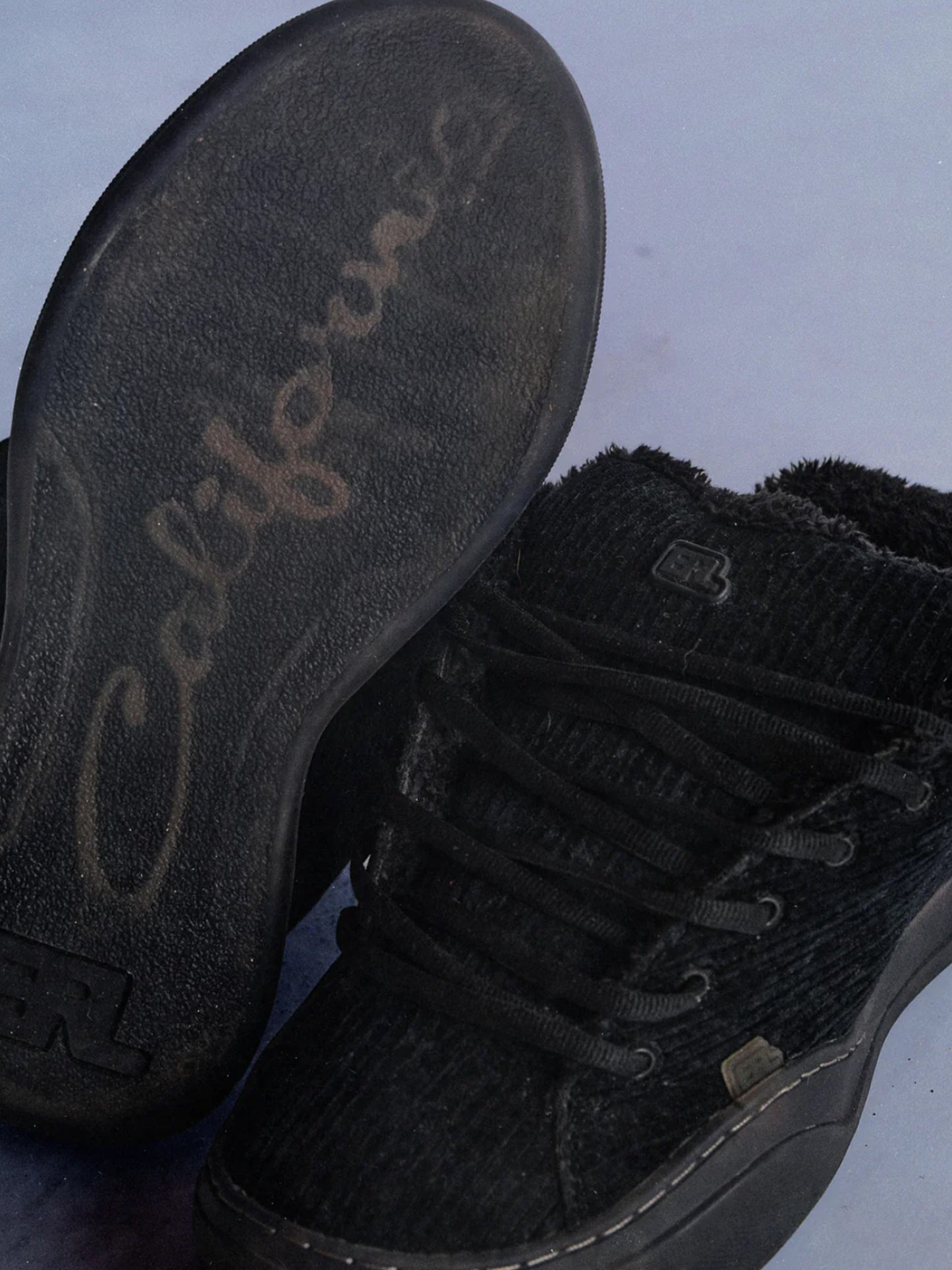 【ERL - イーアールエル】CORDUROY PIRATE BLACK VAMP / BLACK (スニーカー/ブラック)