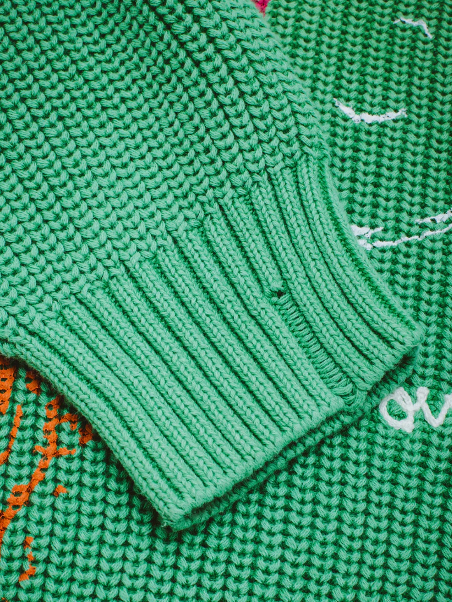 【Fucking Awesome- ファッキングオーサム】I LOVE YOU OVERDYED SWEATER / GREEN（セーター/グリーン)