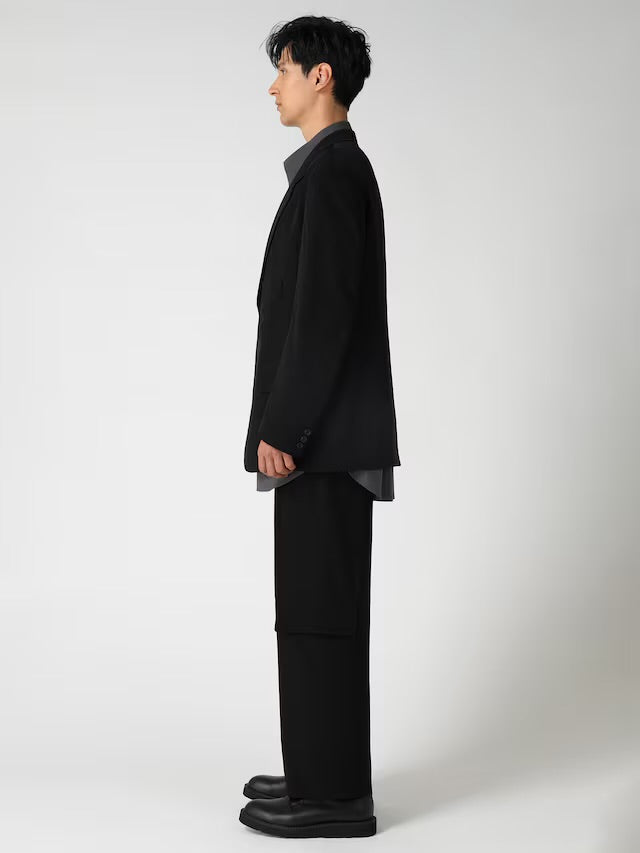 【Y's for men - ワイズフォーメン】TA TUXEDO LAYERED-POCKET JACKET / BLACK (ジャケット/ブラック)