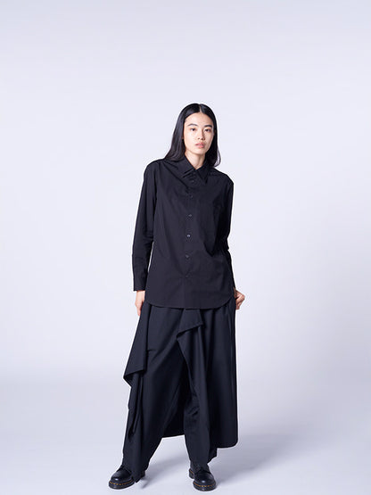 【Ground Y - グラウンドワイ】WOOL GABARDINE 3-WAY WRAP PANTS/BLACK(パンツ/ブラック)