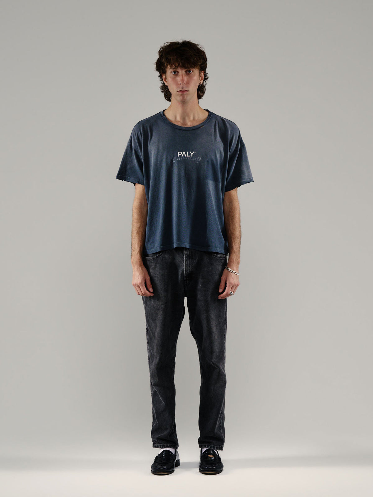 PALY HOLLYWOOD - パリーハリウッド】 CORE LOGO TEE / VINTAGE BLACK 