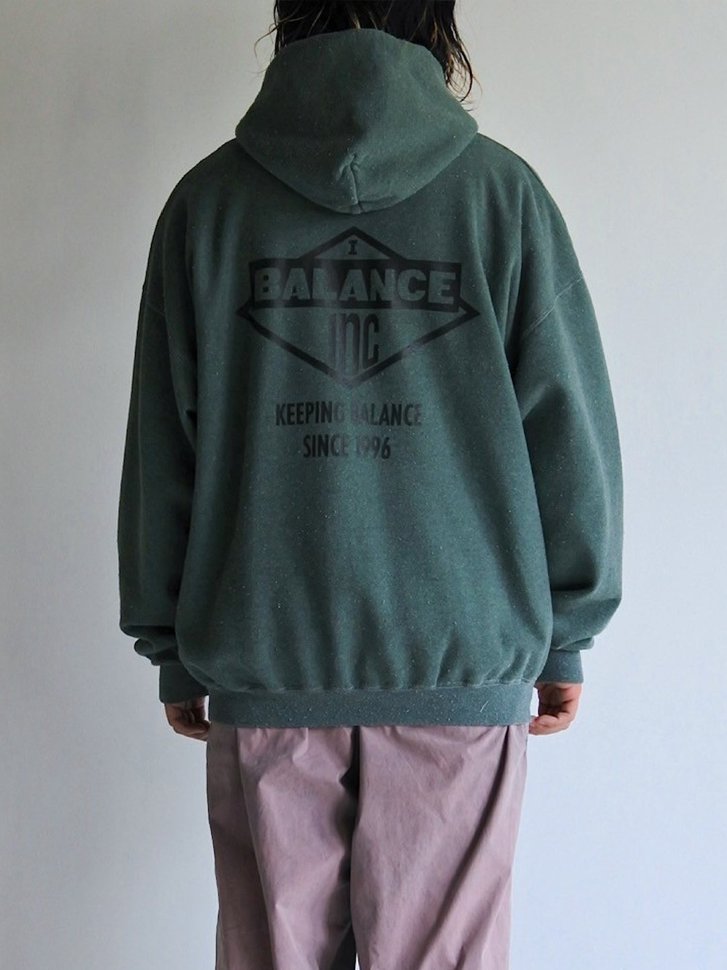 【ANACHRONORM - アナクロノーム】  AN338 DYED 50/50 PRINTED FULLZIP PARKA / GREEN DYED (フーディ/グリーン)