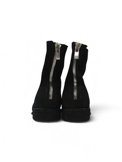 【GUIDI - グイディ】986 GOAT REVERSE BACK ZIP BOOTS / BLACK(ブーツ/ブラック)