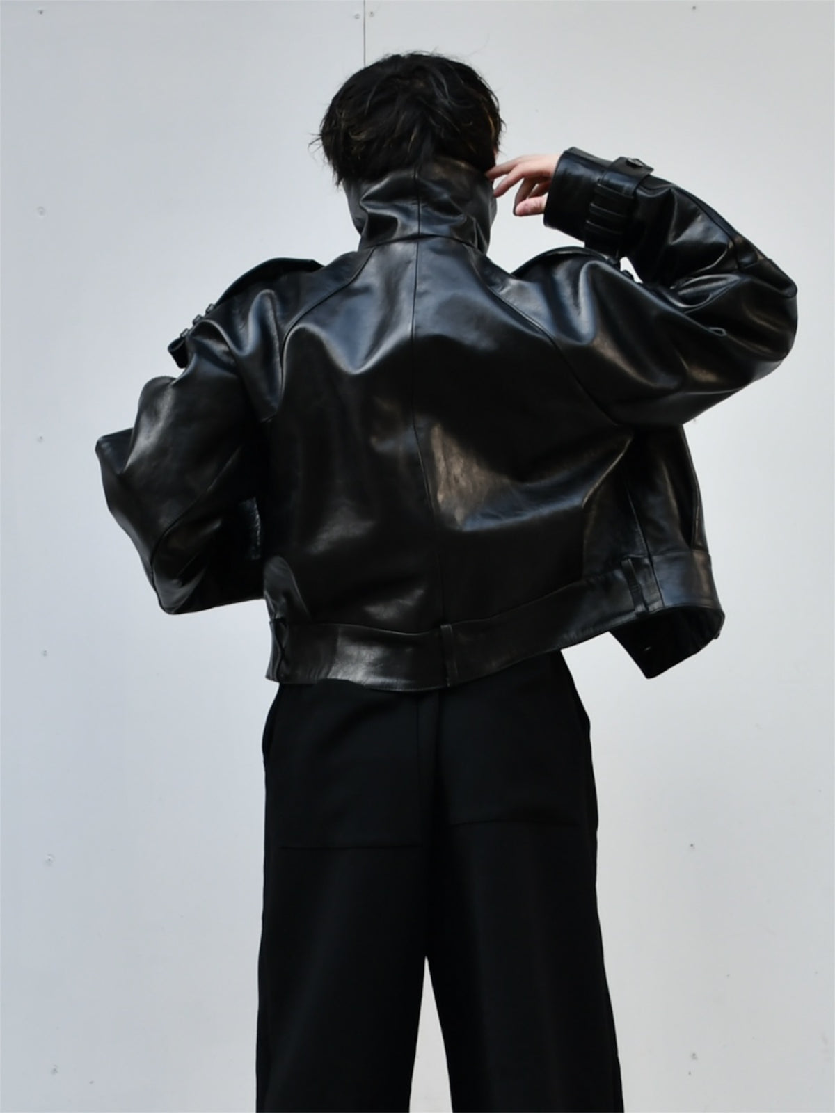 【DOMENICO OREFICE - ドメニコオレフィーチェ】BIKER JACKET / BLACK (ジャケット/ブラック)
