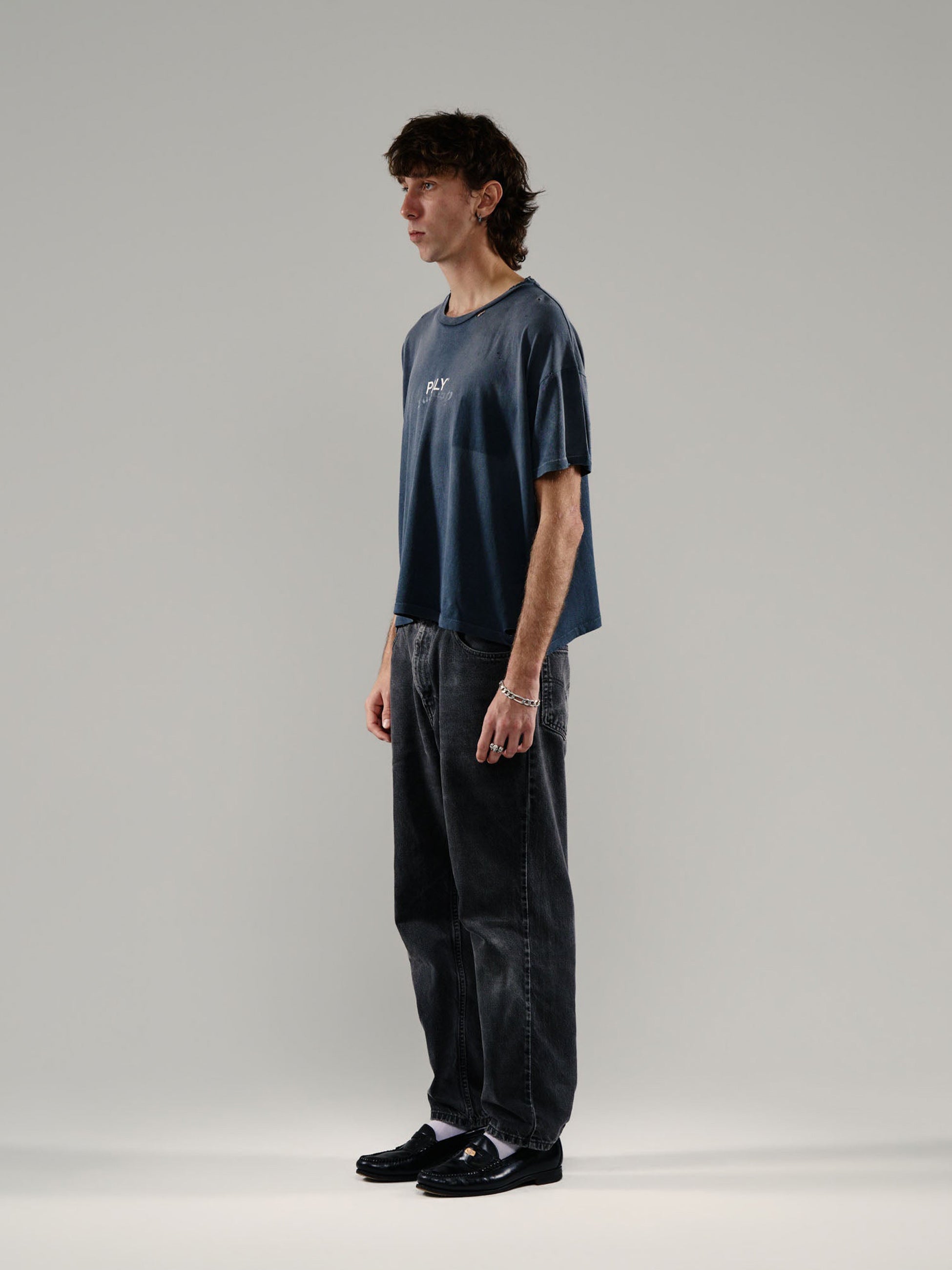 PALY HOLLYWOOD - パリーハリウッド】 CORE LOGO TEE / VINTAGE BLACK
