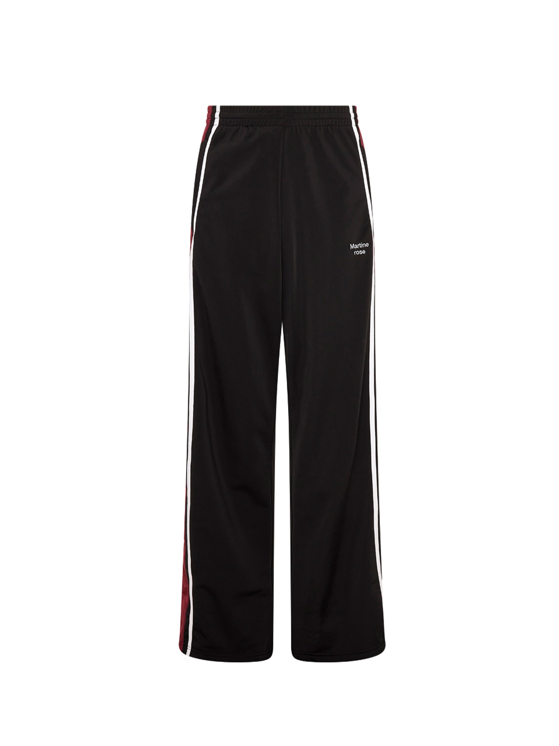 Martine Rose - マーティンローズ】WIDE LEG TRACKPANT / BLK BURGUNDY