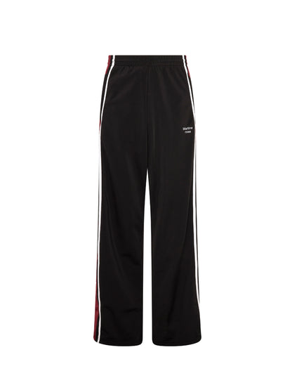 【Martine Rose  - マーティンローズ】WIDE LEG TRACKPANT / BLK BURGUNDY  (トラックパンツ/ブラックバーガンディー)