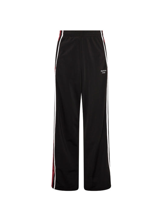 【Martine Rose  - マーティンローズ】WIDE LEG TRACKPANT / BLK BURGUNDY  (トラックパンツ/ブラックバーガンディー)