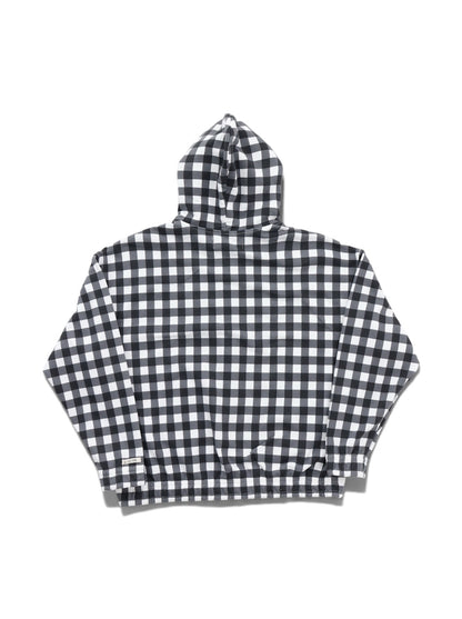 【TSTS -ティーエスティーエス】GINGHAM PRINT ZIPUP HOODIE / BLACK (フーディー/ブラック)