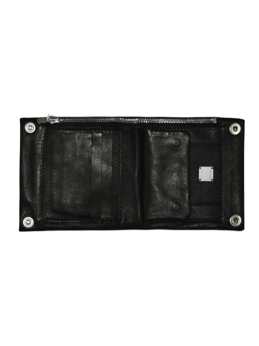 【GUIDI - グイディ】 GUIDI B7 BLACK KANGAROO LEATHER WALLET(財布/ブラック)
