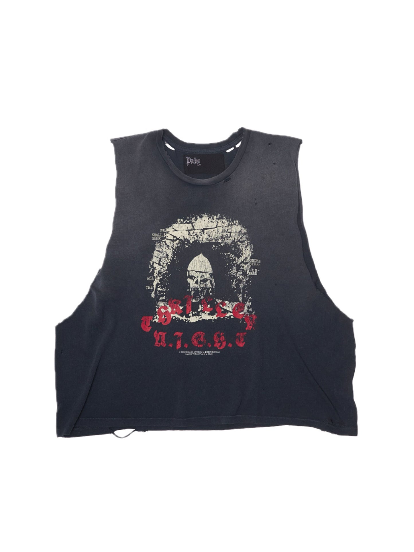 【PALY HOLLYWOOD - パリーハリウッド】 THRILLER NIGHT CUT OFF TEE / BABY BLUE (Tシャツ/ベイビーブルー)