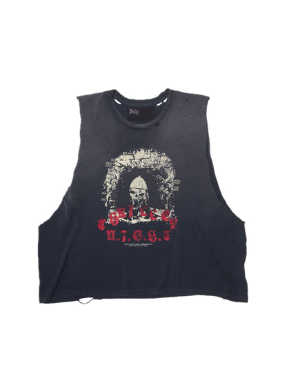 【PALY HOLLYWOOD - パリーハリウッド】 THRILLER NIGHT CUT OFF TEE / BABY BLUE (Tシャツ/ベイビーブルー)