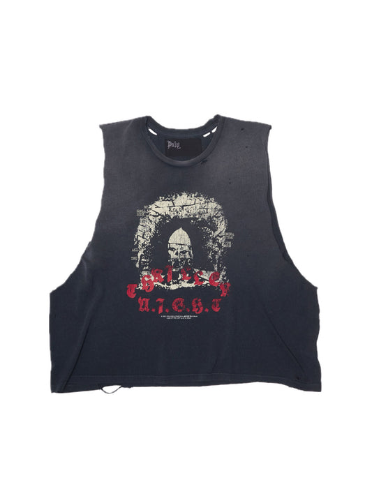 【PALY HOLLYWOOD - パリーハリウッド】 THRILLER NIGHT CUT OFF TEE / BABY BLUE (Tシャツ/ベイビーブルー)