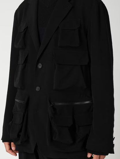 【Y's for men - ワイズフォーメン】TA TUXEDO MULTI-POCKET JACKET / BLACK (ジャケット/ブラック)