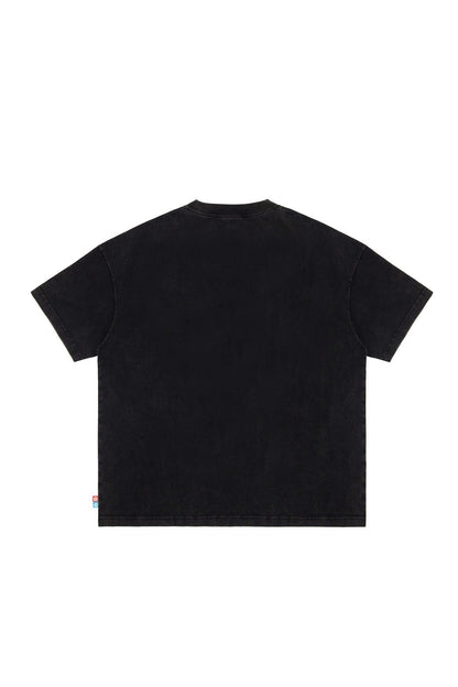 【VANDY THE PINK - ヴァンディー・ザ・ピンク】THINK BURGER T-SHIRT / WASHED BLACK (Tシャツ/ウォッシュドブラック)