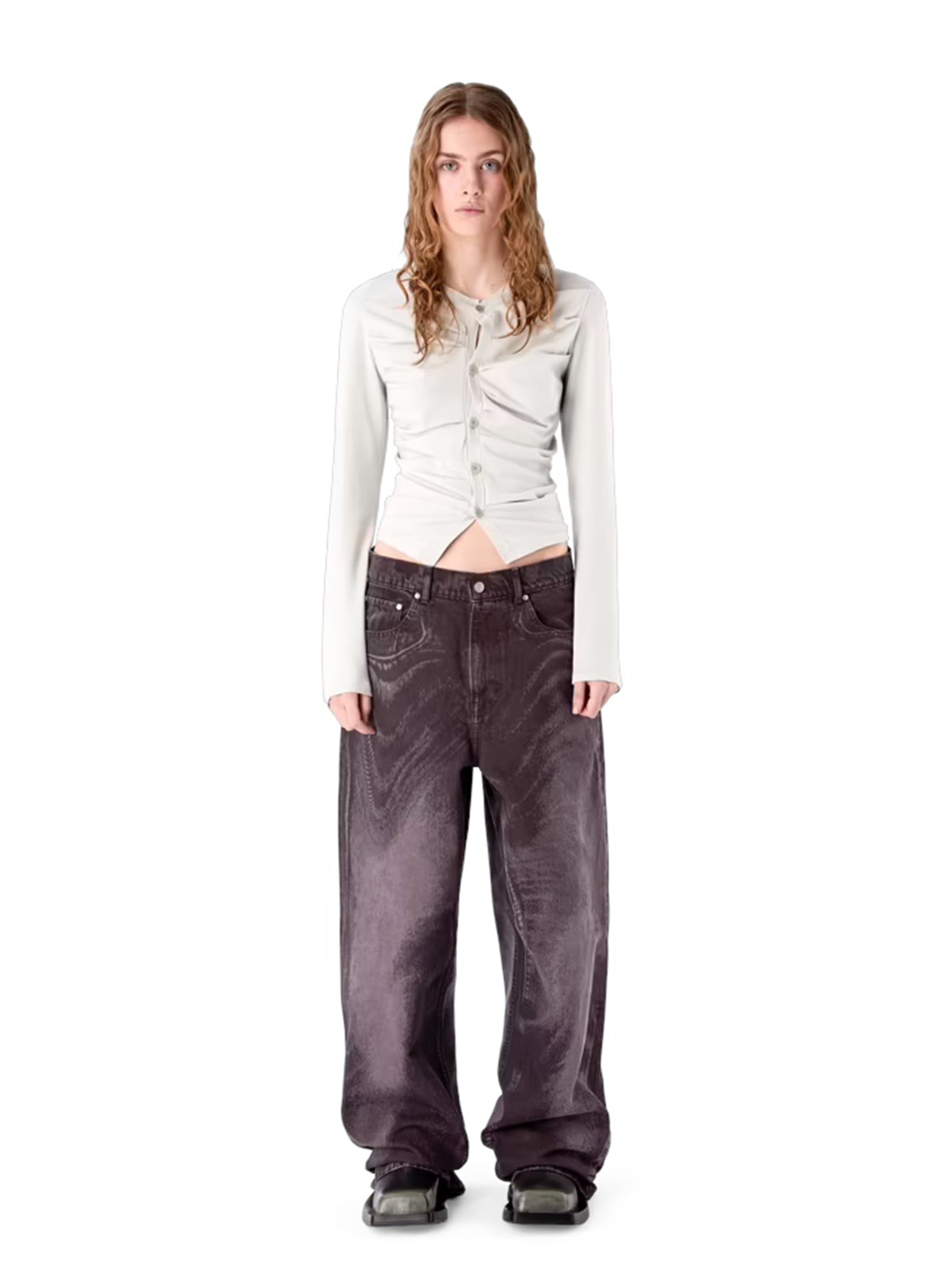 CAMPER LAB - カンペールラボ】DISTORTED LASER LOOSE FIT JEANS